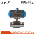 Stainless Steel Sanitary Ball Valve Clamp with Actuator